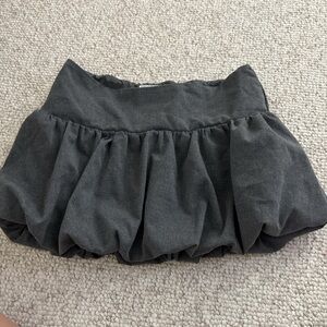 Hollister Black Bubble Mini Skirt Ruched Casual
